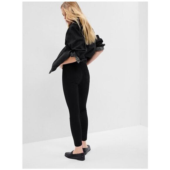 GAP High Rise True Skinny Black Stretch Full Length Jean Size 27/4 #703532 RT$80 - Picture 7 of 11
